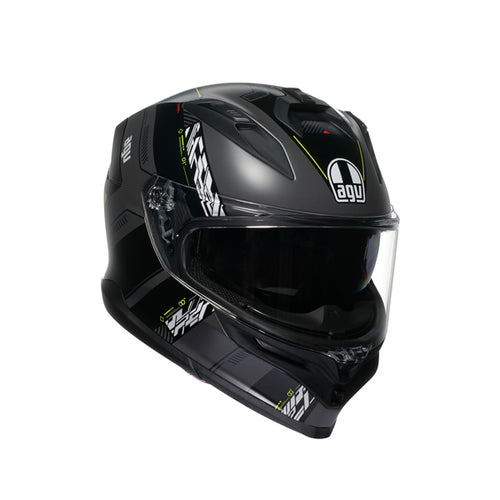 AGV Casque intégral K7 Kyber - Été Gris mat, Jaune fluorescent - RecreaShop