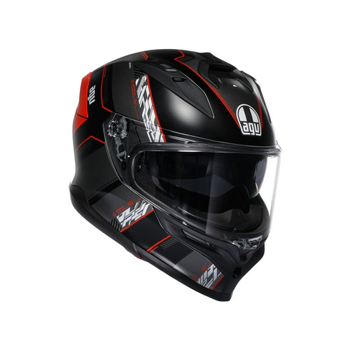 AGV Casque intégral K7 Kyber - Été Noir mat, Rouge - RecreaShop