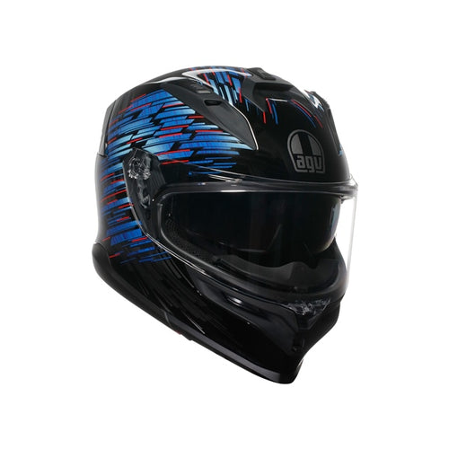AGV Casque intégral K7 Genisys - Été Noir mat, Bleu, Gris - RecreaShop