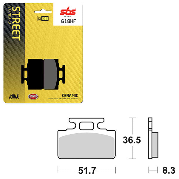 SBS ATV/UTV CERAMIC BRAKE PAD (6190618100)