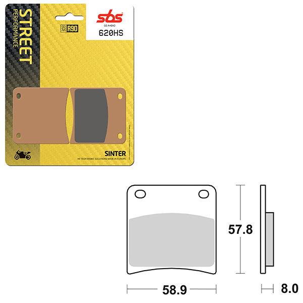 SBS PERFORMANCE HS SINTER BRAKE PAD (6250620100)
