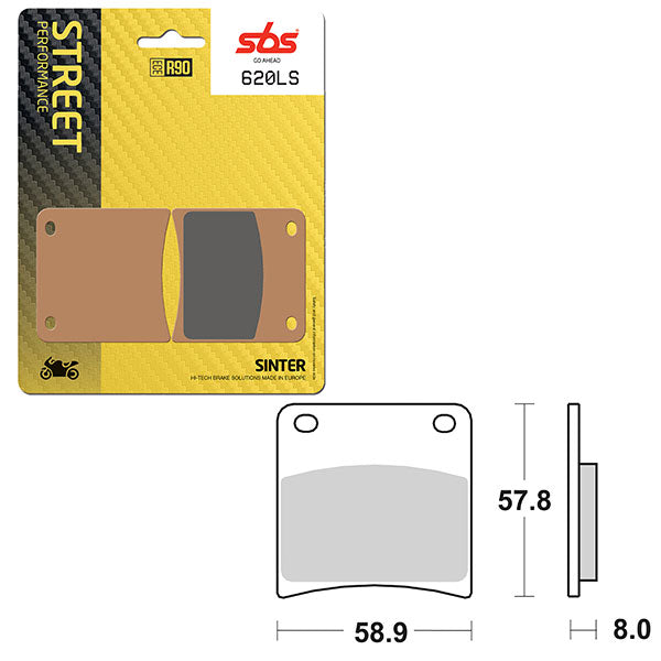 SBS PERFORMANCE LS SINTER BRAKE PAD (6260620100)