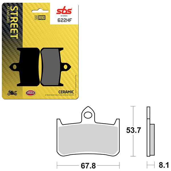 SBS ATV/UTV CERAMIC BRAKE PAD (6190622100)