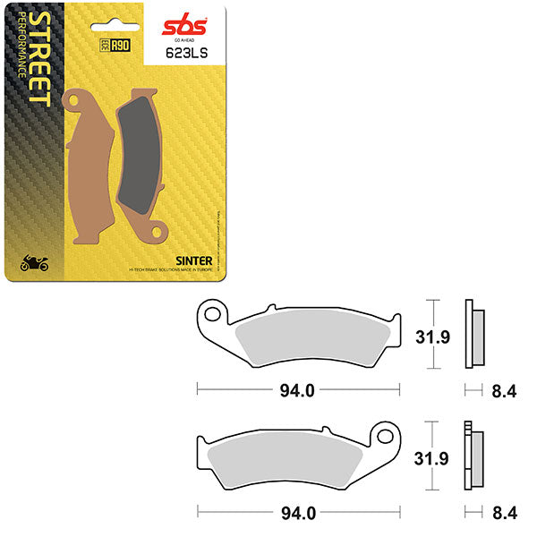 SBS PERFORMANCE LS SINTER BRAKE PAD (6260623100)