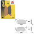 Plaquettes de frein frittées SBS Performance HS (6250627100)