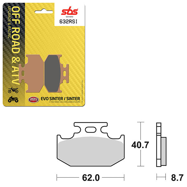 SBS EVO SINTER BRAKE PAD (6280632100)