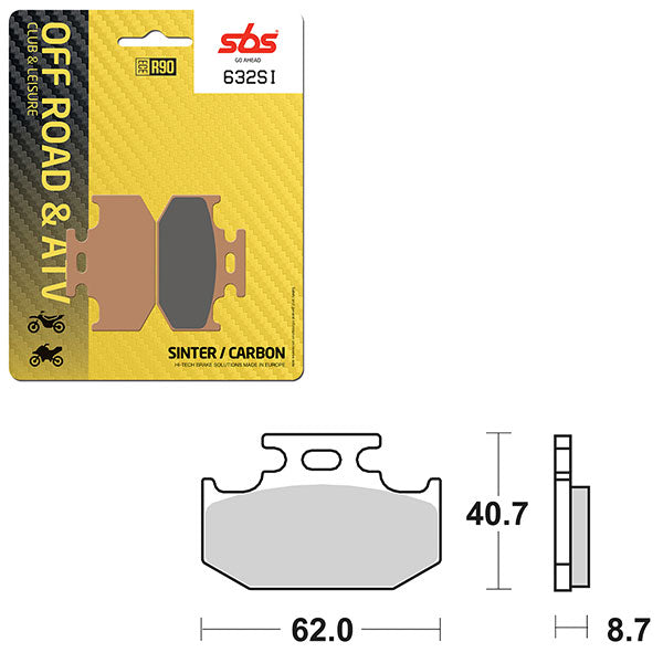 SBS ATV/UTV SINTER BRAKE PAD (6240632100)
