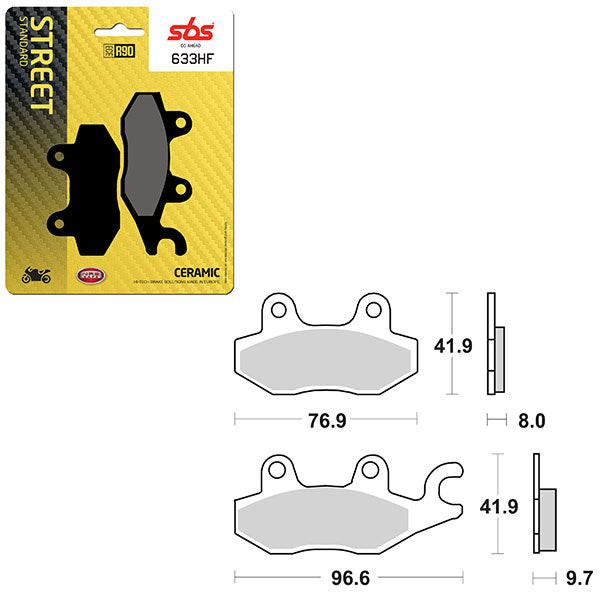 SBS ATV/UTV CERAMIC BRAKE PAD (6190633100)