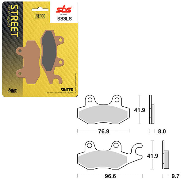 SBS PERFORMANCE LS SINTER BRAKE PAD (6260633100)