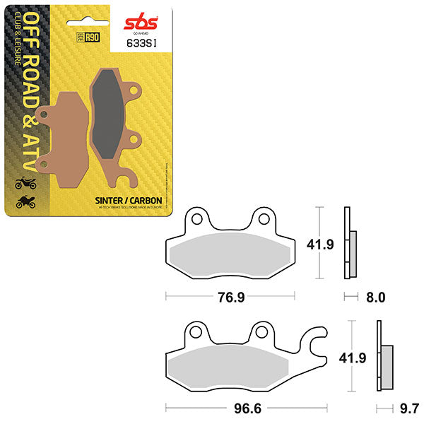 SBS ATV/UTV SINTER BRAKE PAD (6240633100)