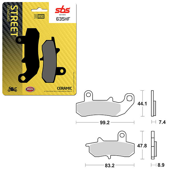 SBS ATV/UTV CERAMIC BRAKE PAD (6190635100)