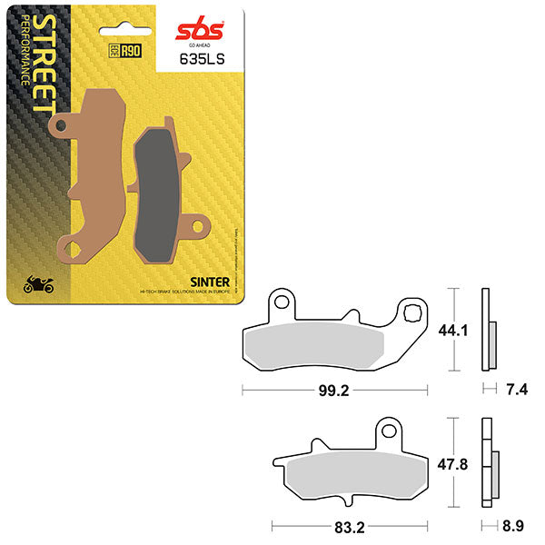 SBS PERFORMANCE LS SINTER BRAKE PAD (6260635100)