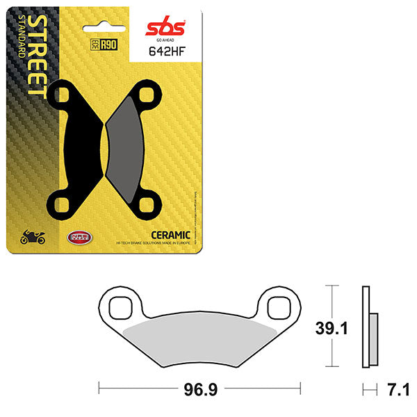 SBS ATV/UTV CERAMIC BRAKE PAD (6190642100)