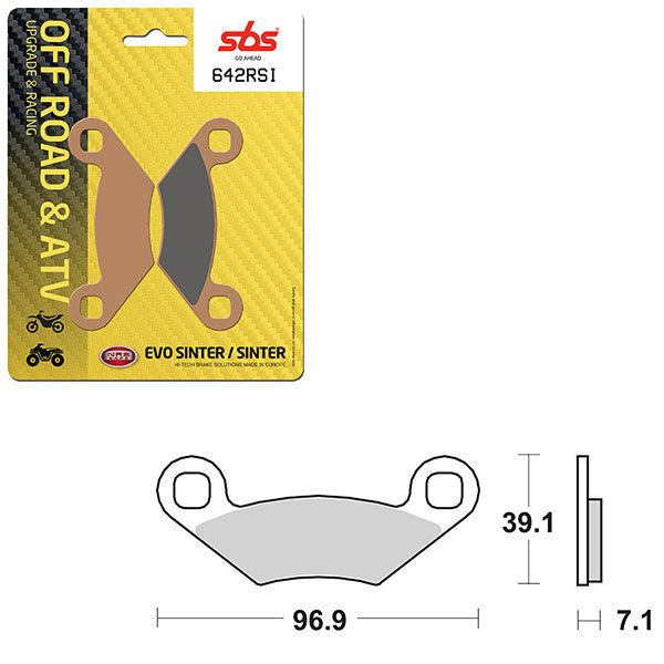 SBS EVO SINTER BRAKE PAD (6280642100)