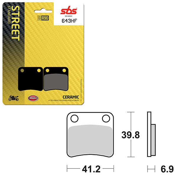SBS ATV/UTV CERAMIC BRAKE PAD (6190643100)