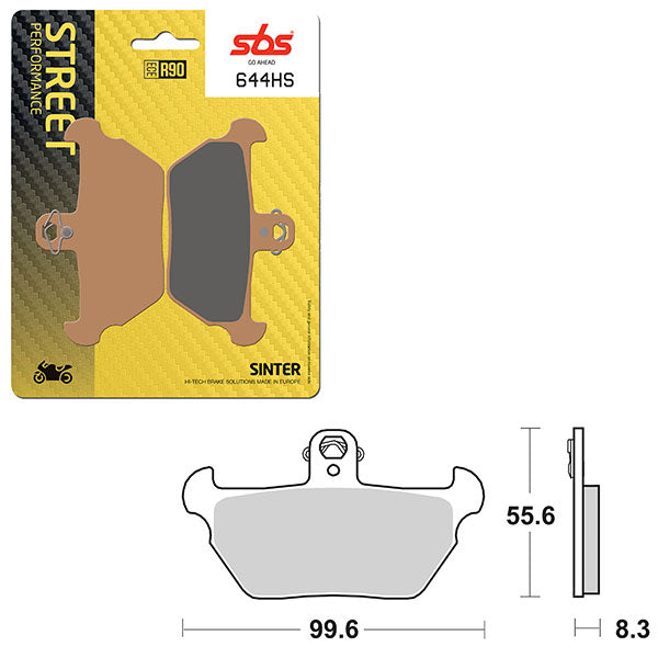 SBS PERFORMANCE HS SINTER BRAKE PAD (6250644100)