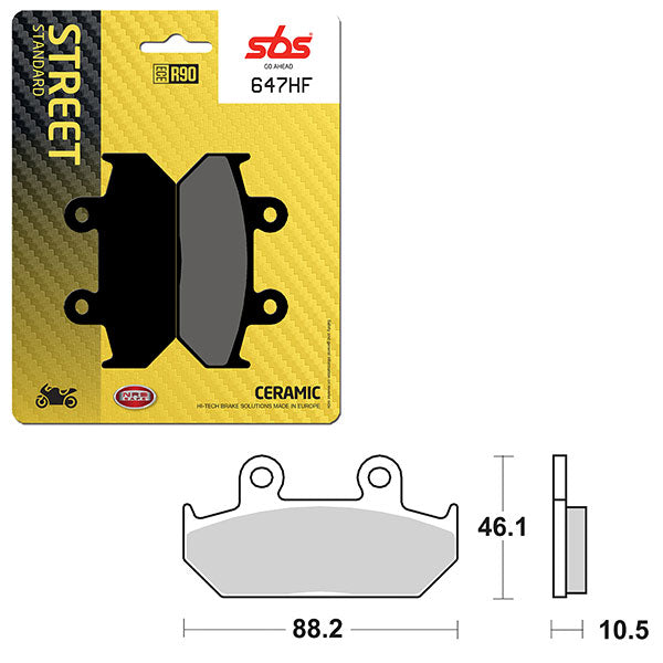 SBS ATV/UTV CERAMIC BRAKE PAD (6190647100)