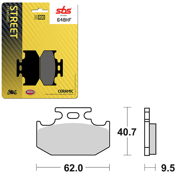 SBS ATV/UTV CERAMIC BRAKE PAD (6190648100)