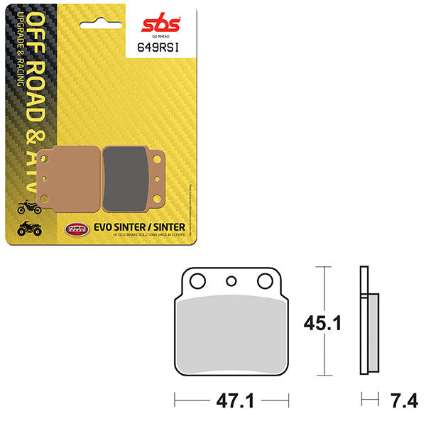 SBS EVO SINTER BRAKE PAD (6280649100)