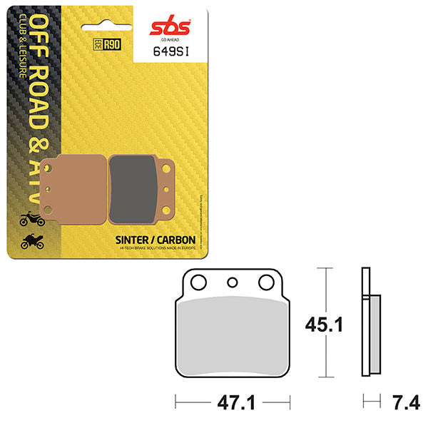 SBS ATV/UTV SINTER BRAKE PAD (6240649100)
