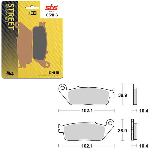 SBS PERFORMANCE HS SINTER BRAKE PAD (6250654100)