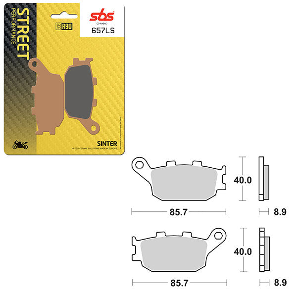 SBS PERFORMANCE LS SINTER BRAKE PAD (6260657100)