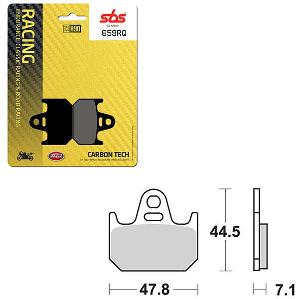 SBS ROAD RACING & TRACKDAYS CARBON TECH BRAKE PAD (6210659100)