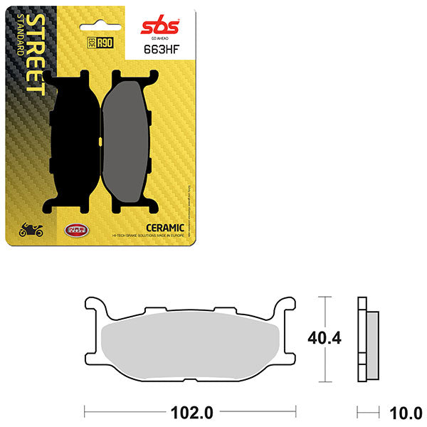 SBS ATV/UTV CERAMIC BRAKE PAD (6190663100)