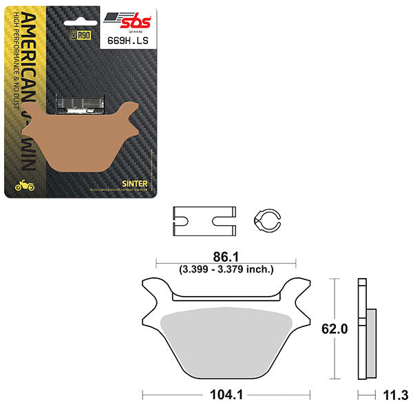SBS HIGH PERFORMANCE & NO DUST SINTER BRAKE PAD (6560669100)