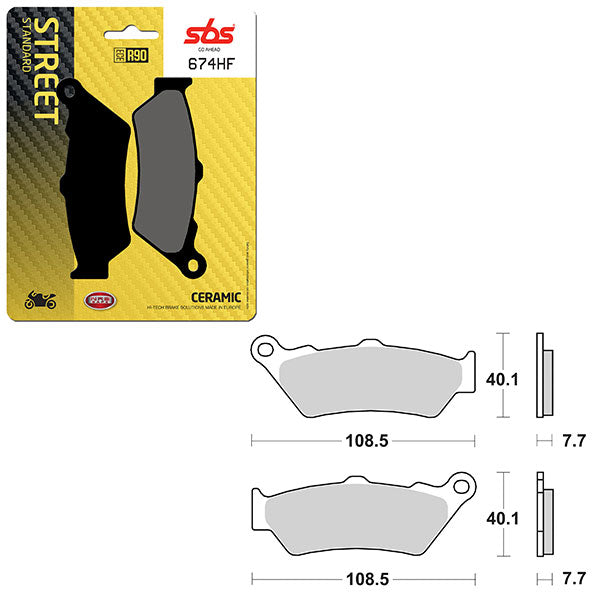 SBS ATV/UTV CERAMIC BRAKE PAD (6190674100)