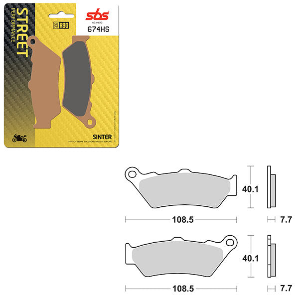 SBS PERFORMANCE HS SINTER BRAKE PAD (6250674100)