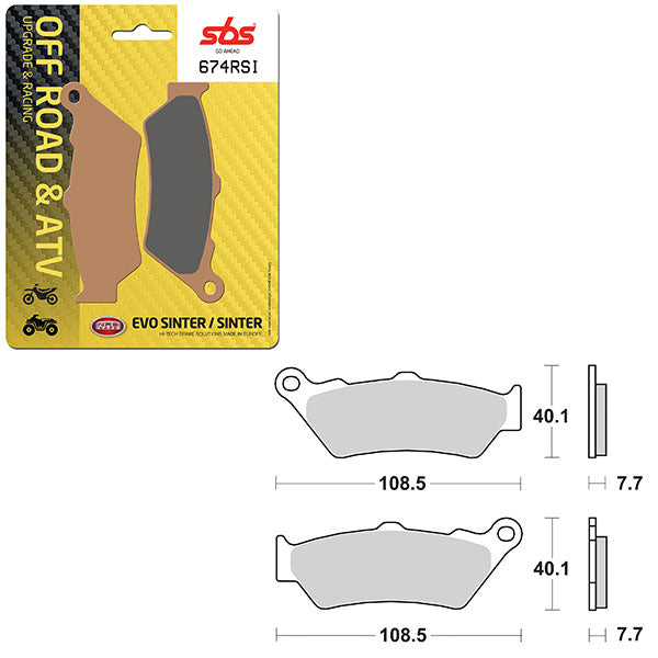 SBS EVO SINTER BRAKE PAD (6280674100)