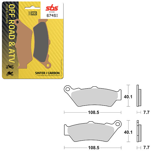 SBS ATV/UTV SINTER BRAKE PAD (6240674100)