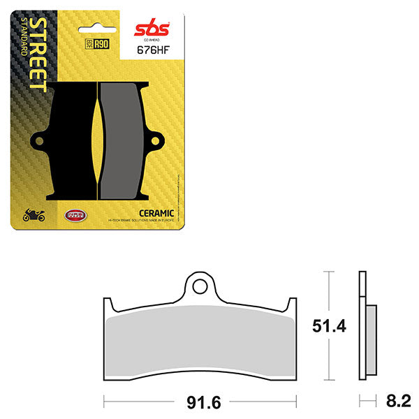 SBS ATV/UTV CERAMIC BRAKE PAD (6190676100)