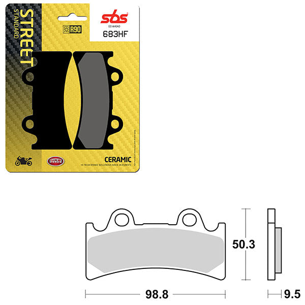 SBS ATV/UTV CERAMIC BRAKE PAD (6190683100)