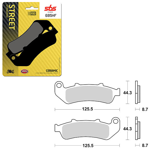SBS ATV/UTV CERAMIC BRAKE PAD (6190685100)