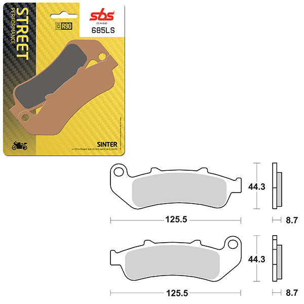 SBS PERFORMANCE LS SINTER BRAKE PAD (6260685100)