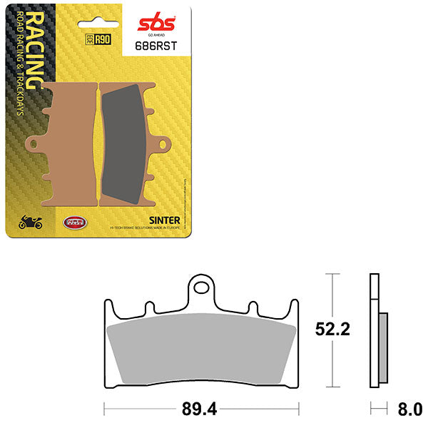 SBS ROAD RACING & TRACKDAYS SINTER BRAKE PAD (6470686100)