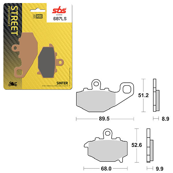 SBS PERFORMANCE LS SINTER BRAKE PAD (6260687100)