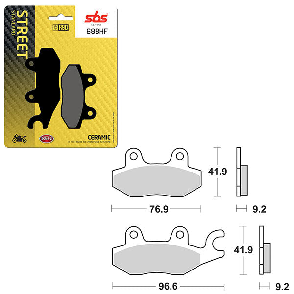 SBS ATV/UTV CERAMIC BRAKE PAD (6190688100)
