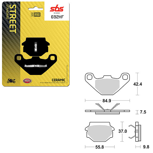 SBS ATV/UTV CERAMIC BRAKE PAD (6190692100)