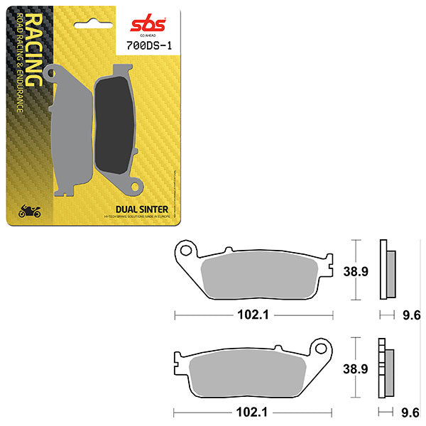 SBS DS-1 DUAL SINTER DYNAMIC RACING CONCEPT PAD (6370700106)