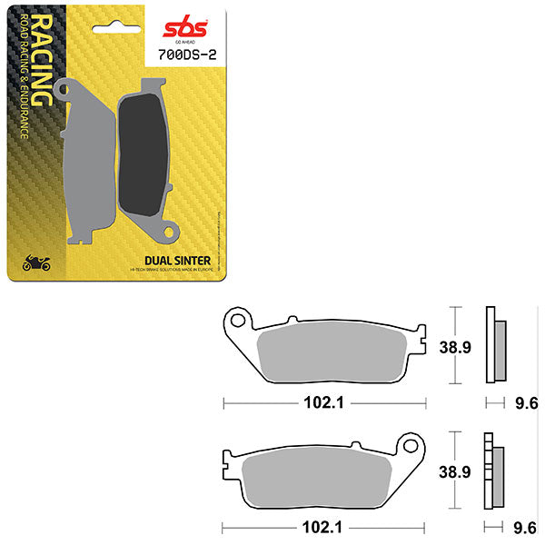 SBS DS-2 DUAL SINTER DYNAMIC RACING CONCEPT PAD (6410700106)