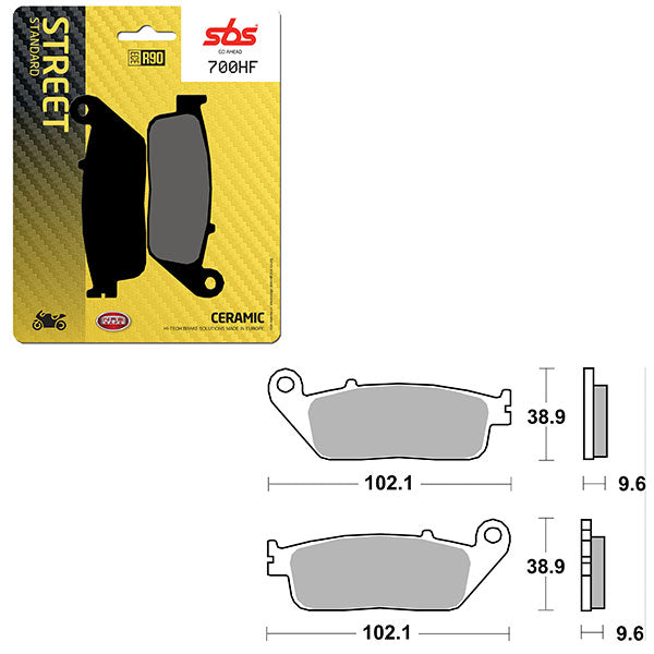 SBS ATV/UTV CERAMIC BRAKE PAD (6190700100)
