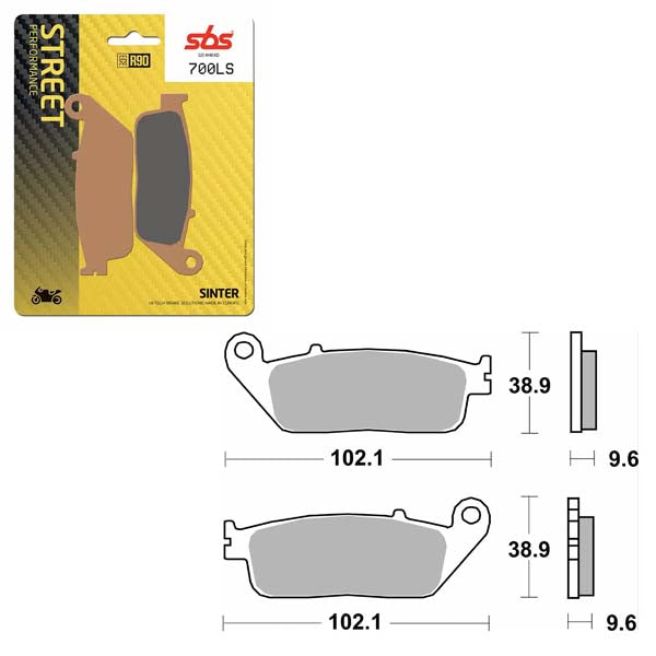 SBS PERFORMANCE LS SINTER BRAKE PAD (6260700100)