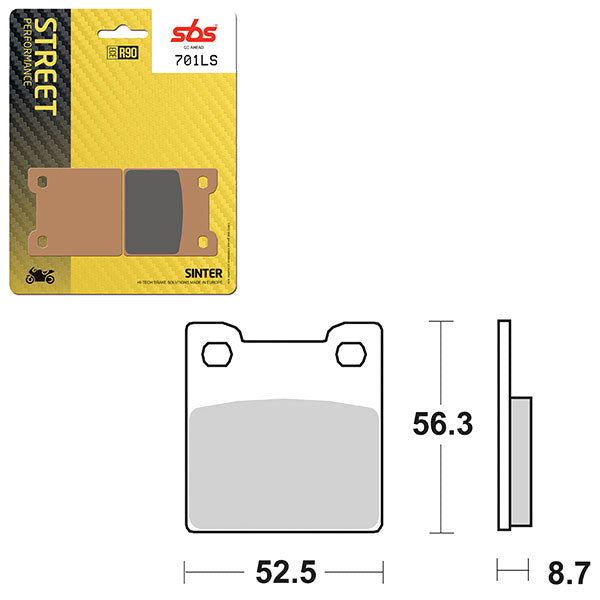 SBS PERFORMANCE LS SINTER BRAKE PAD (6260701100)