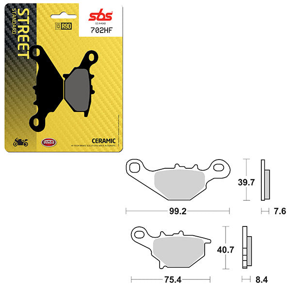 SBS ATV/UTV CERAMIC BRAKE PAD (6190702100)