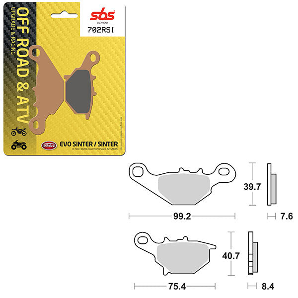 SBS EVO SINTER BRAKE PAD (6280702100)