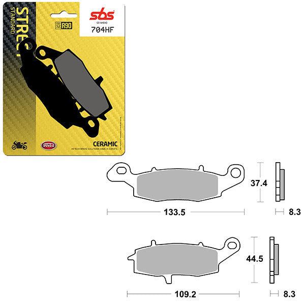 SBS ATV/UTV CERAMIC BRAKE PAD (6190704100)