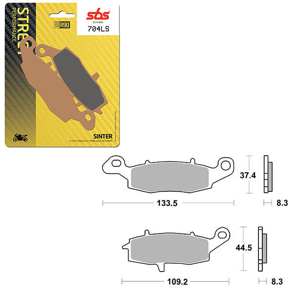 SBS PERFORMANCE LS SINTER BRAKE PAD (6260704100)